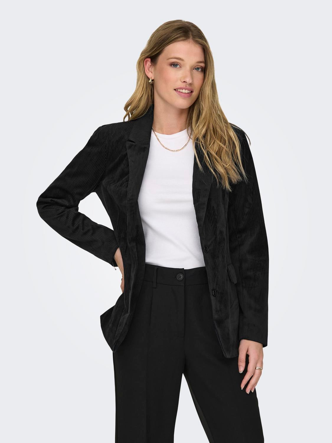 Womens black corduroy on sale blazer