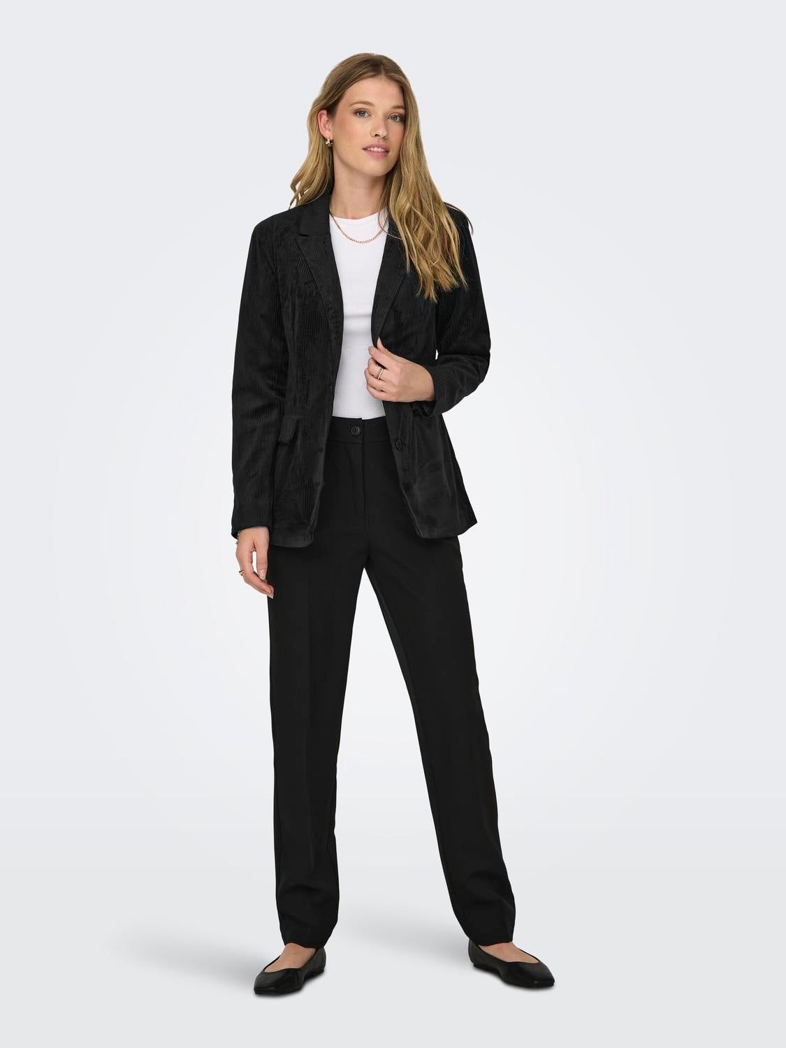 Womens black 2025 corduroy blazer