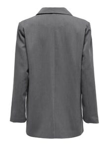 ONLY Blazers Corte oversized Cuello invertido -Medium Grey Melange - 15303116