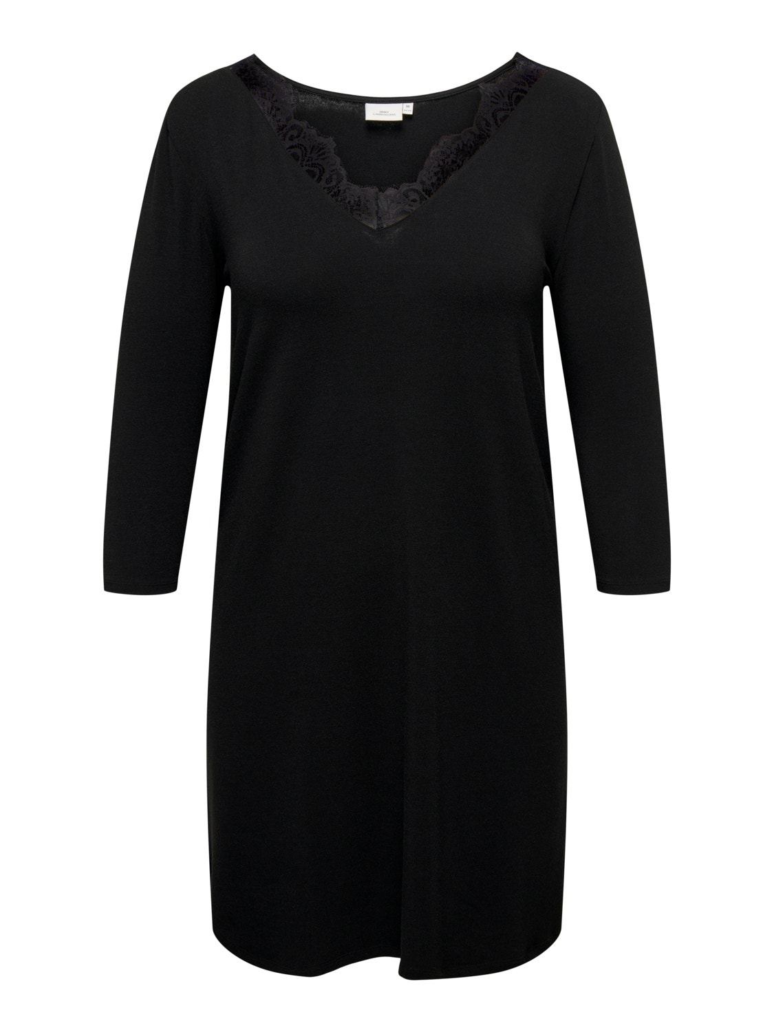 ONLY Curvy v-hals kjole -Black - 15303133