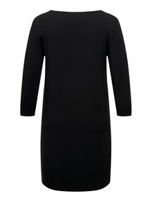 ONLY Curvy v-neck dress -Black - 15303133