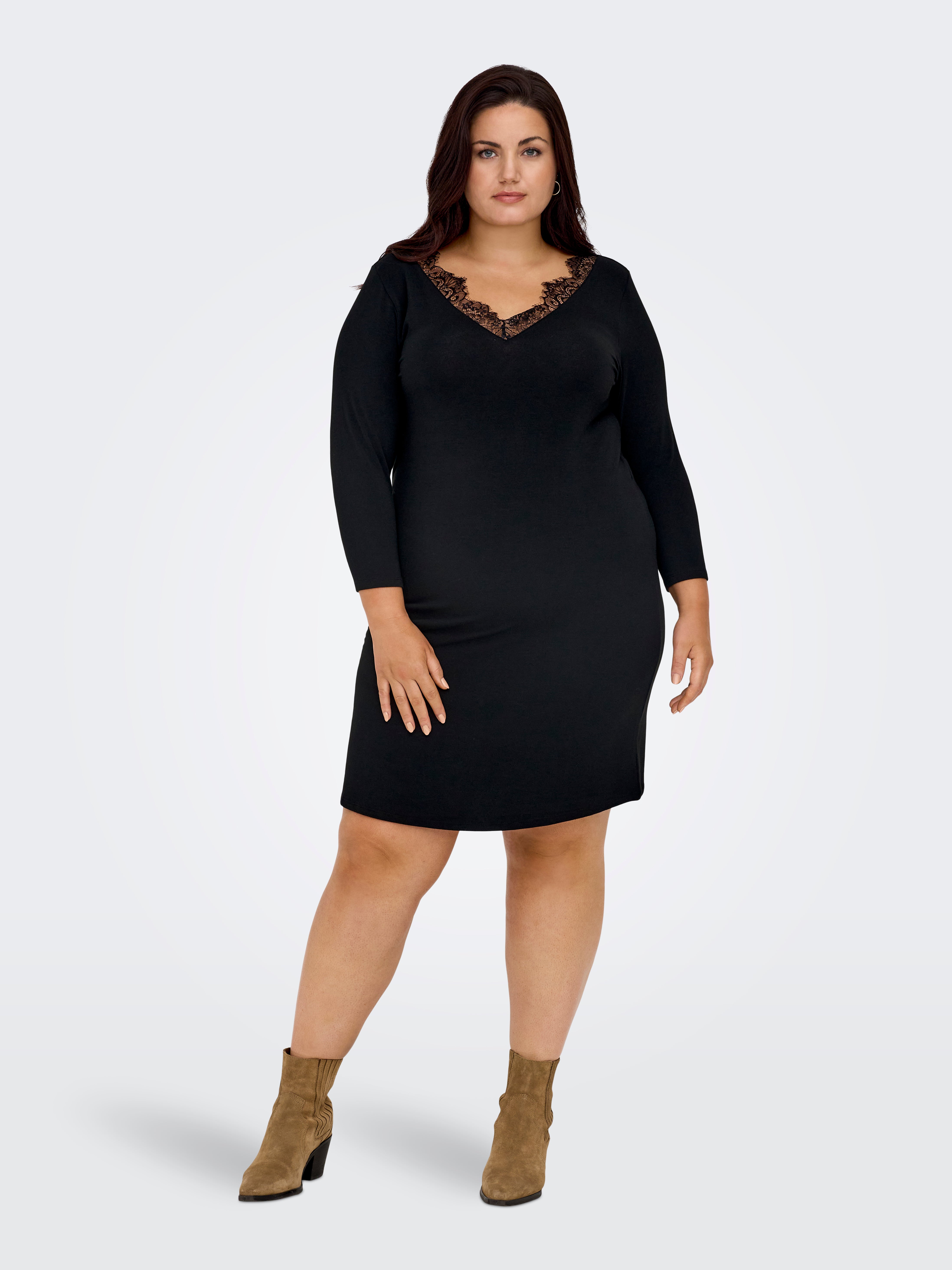 Little black dress plus size curvy sale