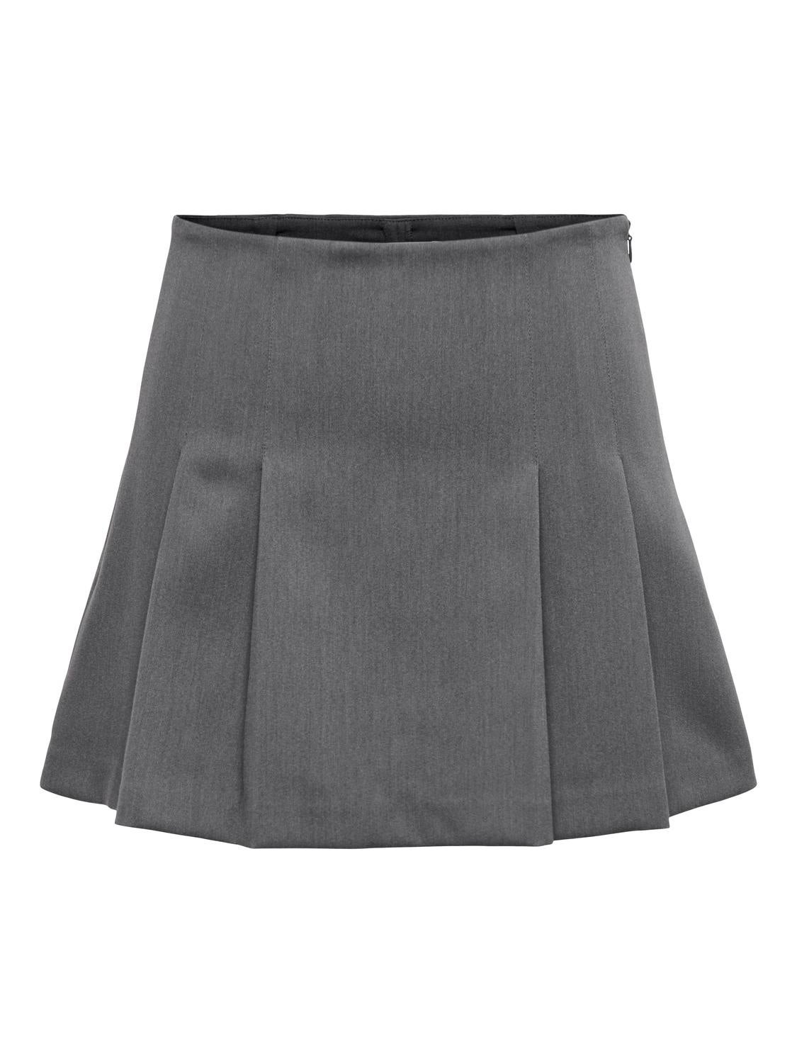 Jupe courte Taille haute Gris moyen ONLY