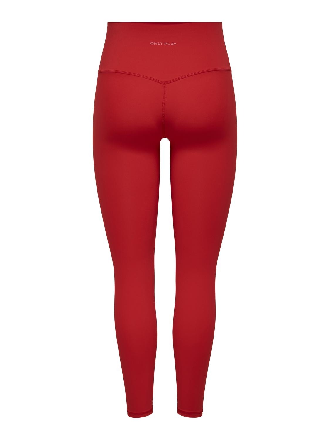 ONLY Leggings Corte tight Talle muy alto -Mars Red - 15303178