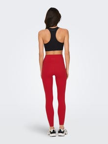 ONLY Leggings Tight Fit Taille très haute -Mars Red - 15303178