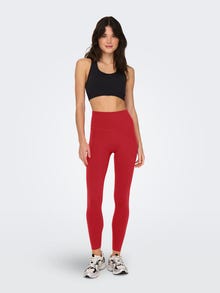ONLY High waist training leggings -Mars Red - 15303178