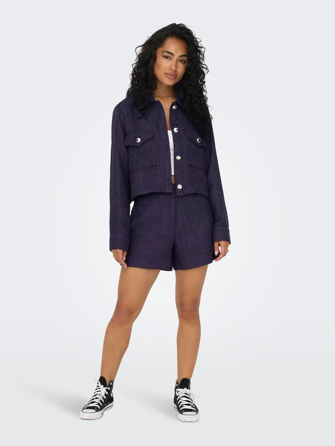 ONLY Short jacket with buttons -Nightshade - 15303190