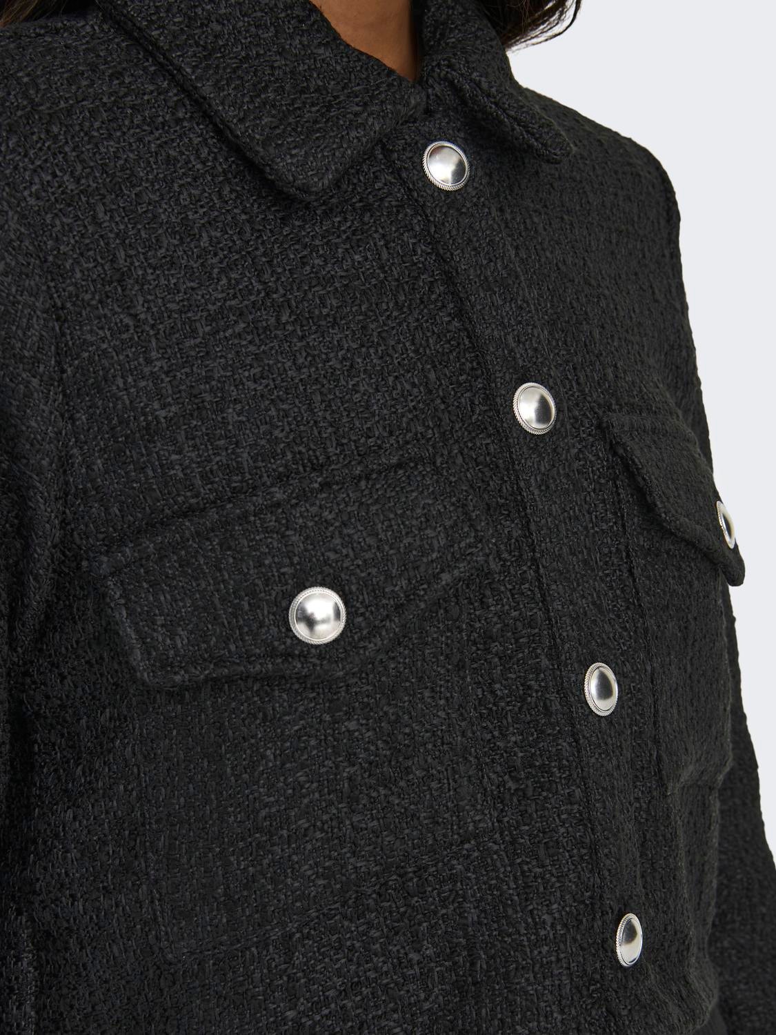 Short jacket with buttons | Black | ONLY®