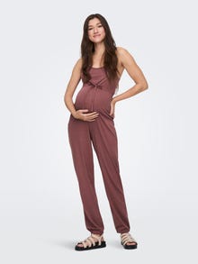ONLY Mama sleeveless jumpsuit -Rose Brown - 15303218