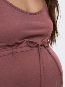 ONLY Kleiner Stehkragen mit Knopfleiste Maternity Body -Rose Brown - 15303218