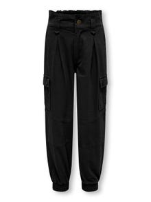 ONLY Pantalons Cargo Fit Élastique -Black - 15303221