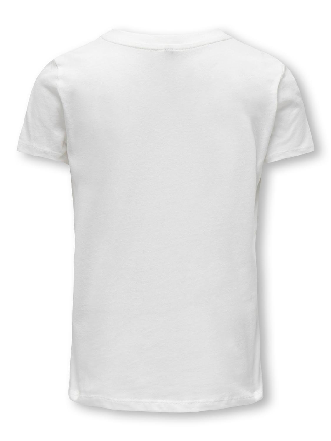 ONLY Regular Fit O-hals T-skjorte -Cloud Dancer - 15303238