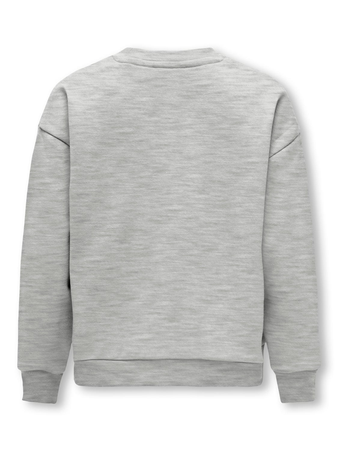 ONLY o-hals sweatshirt -Light Grey Melange - 15303247