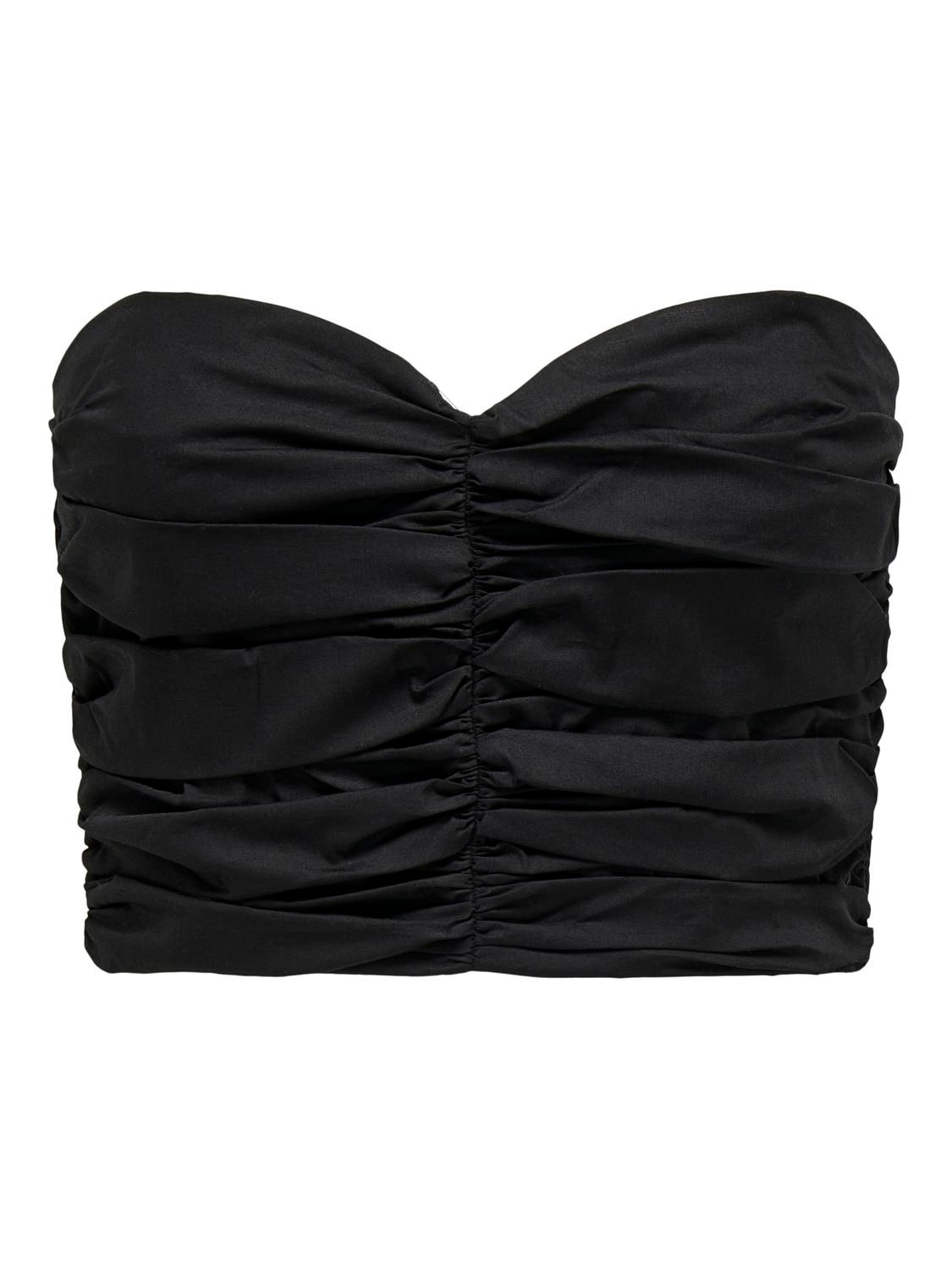 ONLY Sleeveless crop top -Black - 15303250