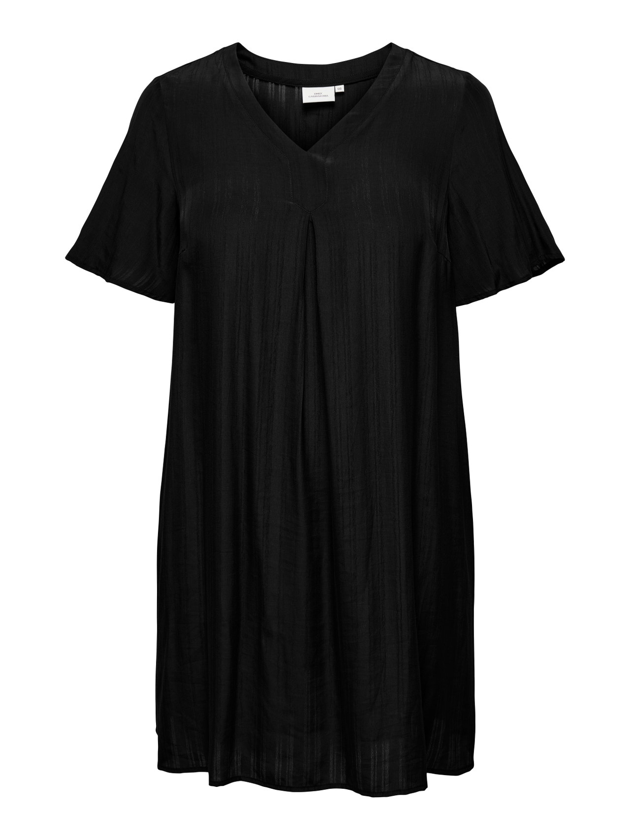 ONLY Curvy v-hals kjole -Black - 15303281