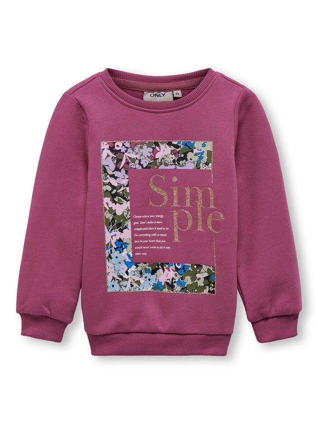 ONLY Mini sweatshirt with frontprint - 15303309