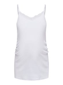 ONLY Mama long singlet top -White - 15303324