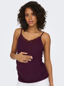 ONLY Mama long singlet top -Winetasting - 15303324