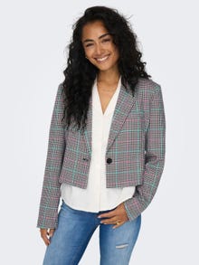 ONLY Blazer Cropped Fit Risvolto Dentellato -Toasted Coconut - 15303327