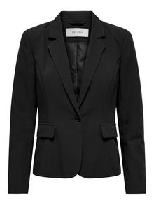 ONLY Regular Fit Reverse Blazer -Black - 15303336