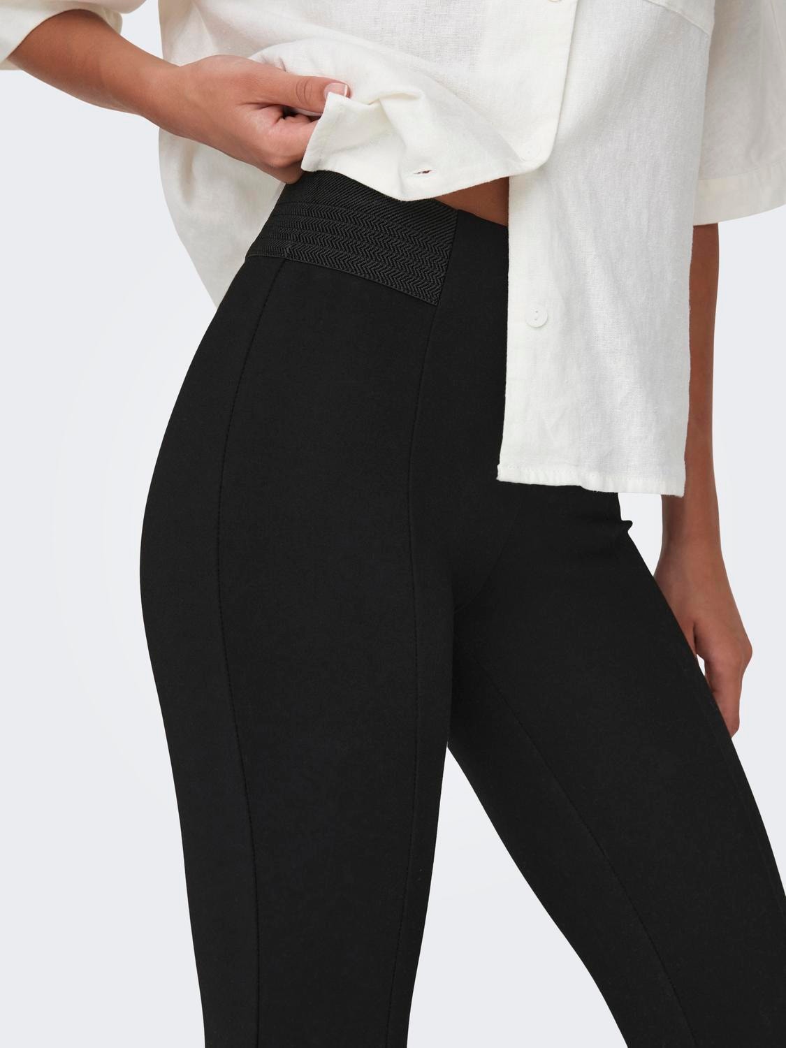ONLY Skinny Fit Hohe Taille Leggings -Black - 15303340