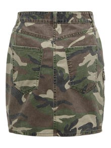 ONLY mini Cargo denim skirt -Weathered Teak - 15303363