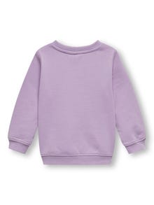 ONLY Mini sweatshirt with print -Lavendula - 15303364