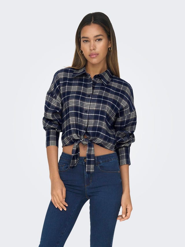 ONLY Cropped tie shirt - 15303370
