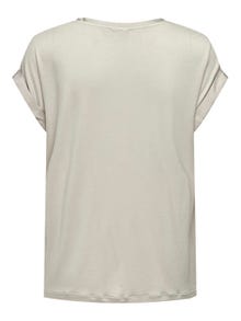 ONLY Tops Corte regular Cuello redondo Puños doblados -Dove - 15303413