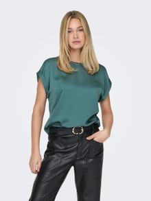 ONLY Sateen look t-shirt -North Atlantic - 15303413