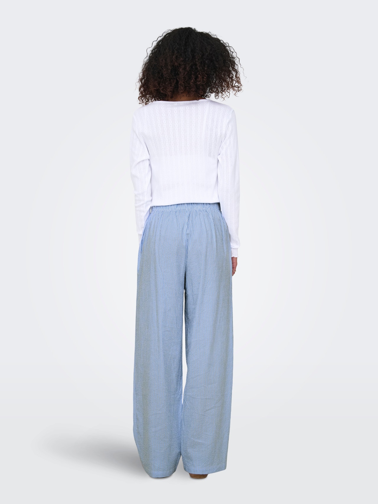 ONLY Tavapärane lõige Püksid -Cloud Dancer - 15303418