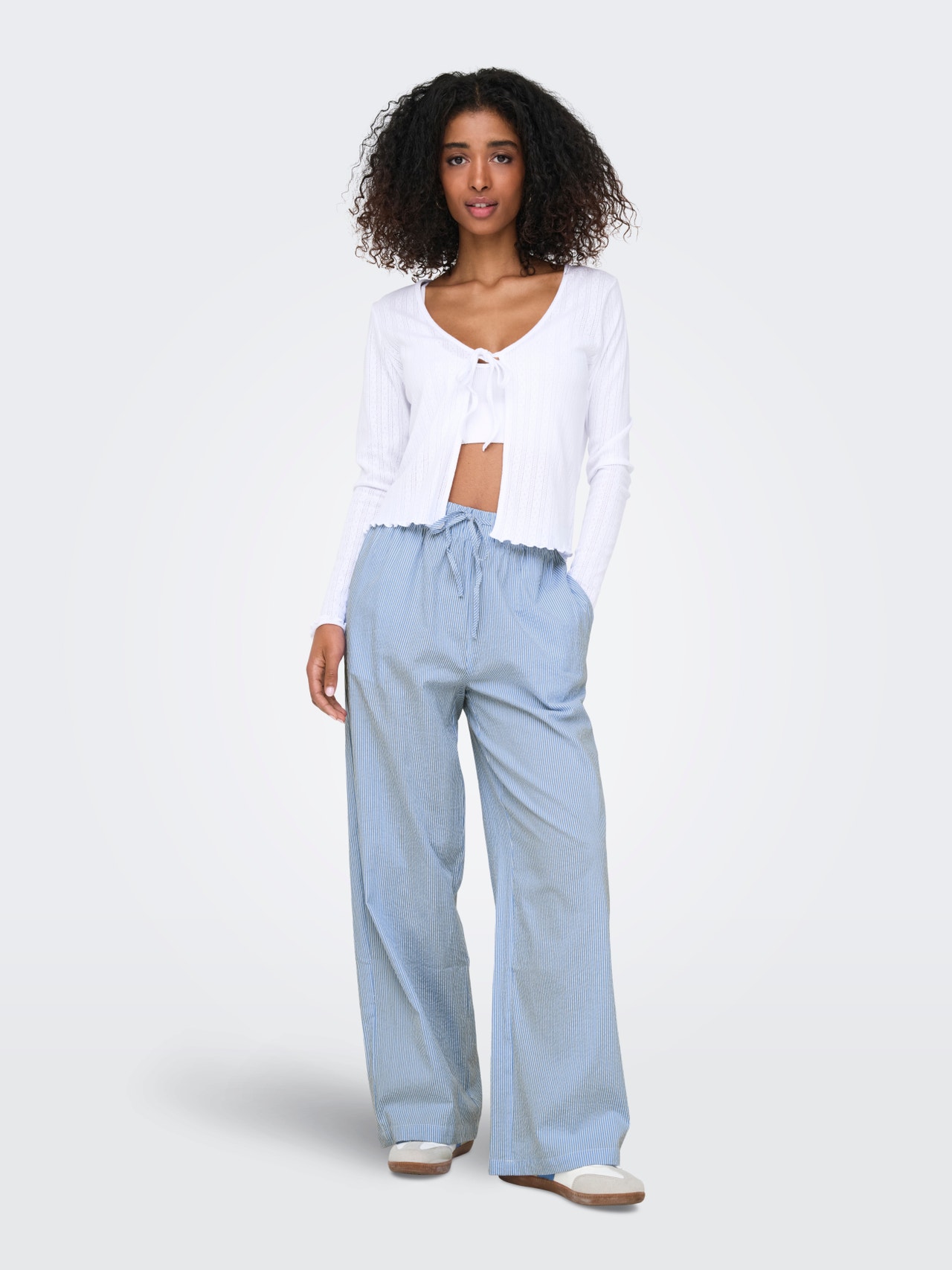 ONLY Tavapärane lõige Püksid -Cloud Dancer - 15303418