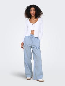 ONLY Tavapärane lõige Püksid -Cloud Dancer - 15303418