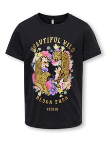 ONLY Regular Fit O-hals T-skjorte -Black - 15303425