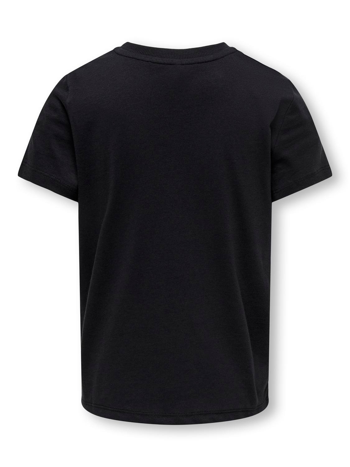 ONLY Regular Fit Round Neck T-Shirt -Black - 15303425