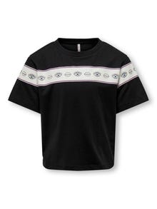 ONLY Locker geschnitten Rundhals T-Shirt -Black - 15303567