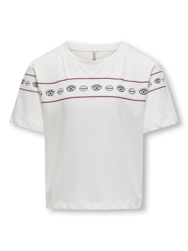 ONLY Luźno dopasowane Okrągły dekolt T-shirt - 15303567