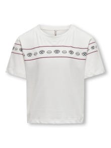 ONLY Luźno dopasowane Okrągły dekolt T-shirt -Cloud Dancer - 15303567