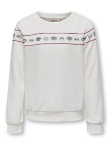 ONLY Regular Fit Round Neck Sweatshirts -Cloud Dancer - 15303568