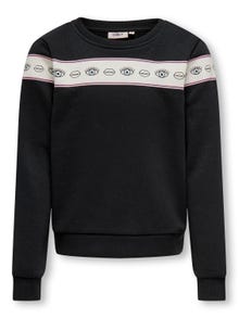 ONLY O-neck sweatshirt -Black - 15303568