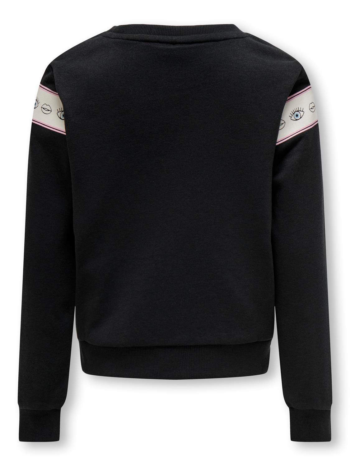 ONLY O-hals sweatshirt -Black - 15303568