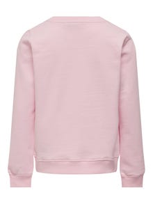 ONLY o-neck sweatshirt with print -Pink Lady - 15303577