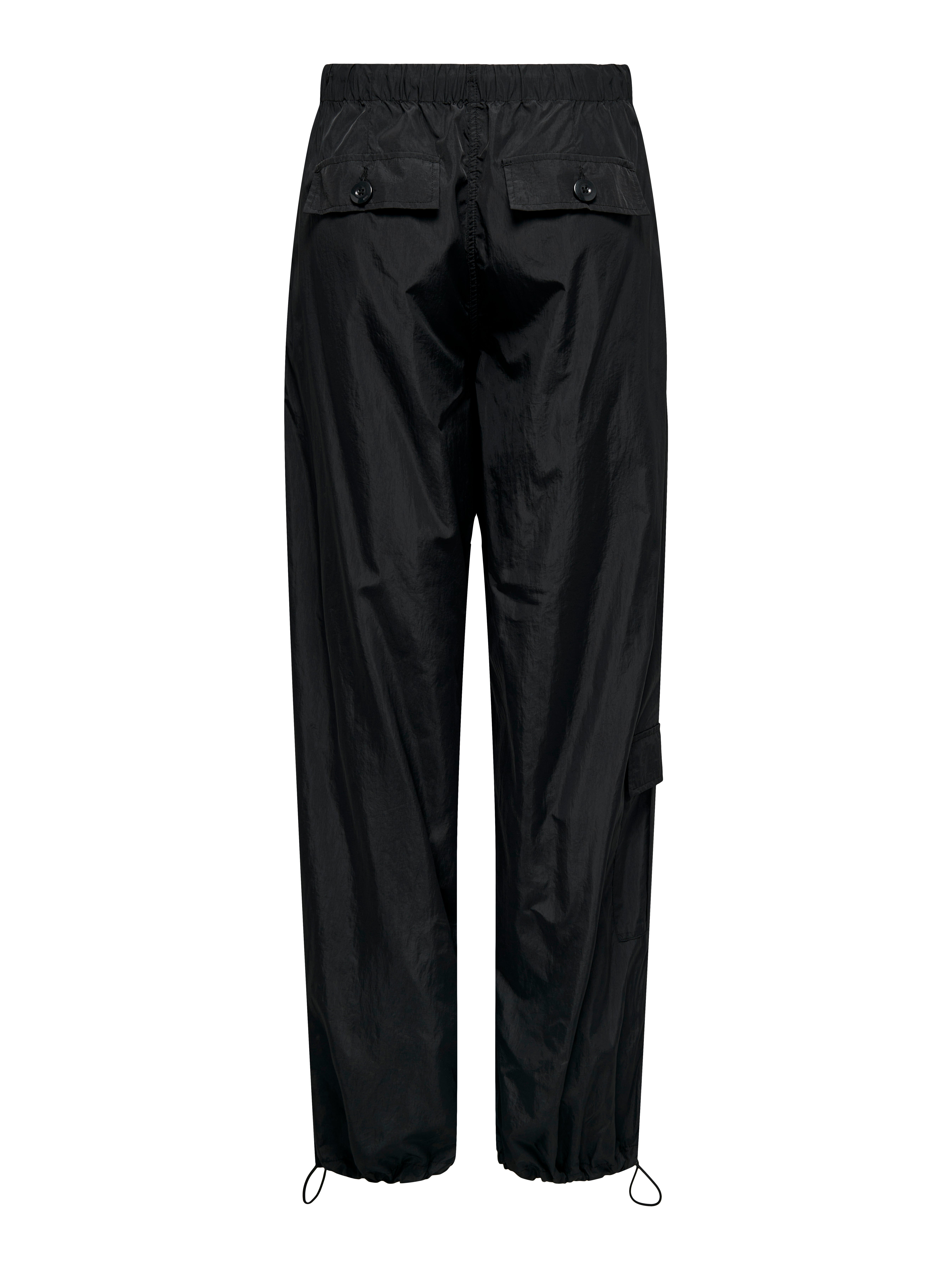 Loose Fit Regular waist Track Pants Black ONLY