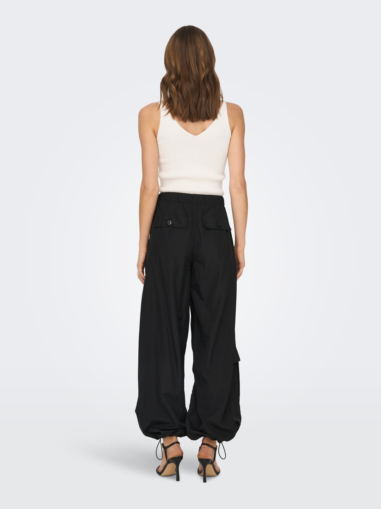 ONLY Loose Fit Regular waist Track Pants -Black - 15303592