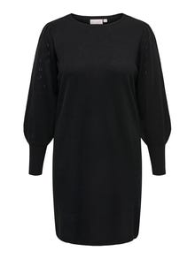 ONLY Curvy mini Knit Dress -Black - 15303651