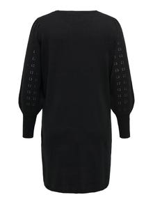ONLY Loose fit O-hals Lange jurk -Black - 15303651