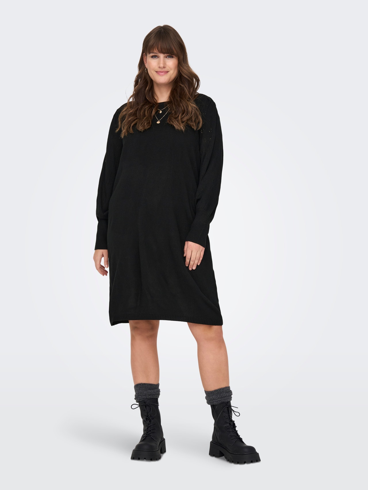ONLY Robe longue Loose Fit Col rond -Black - 15303651