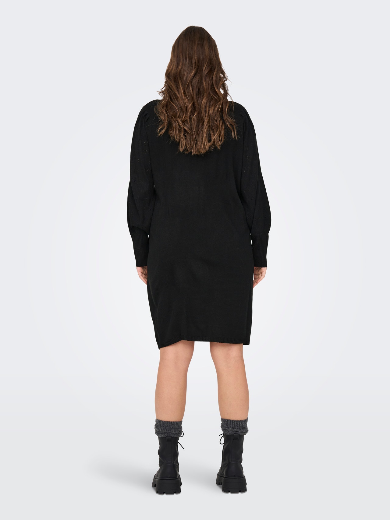 ONLY Curvy mini Knit Dress -Black - 15303651