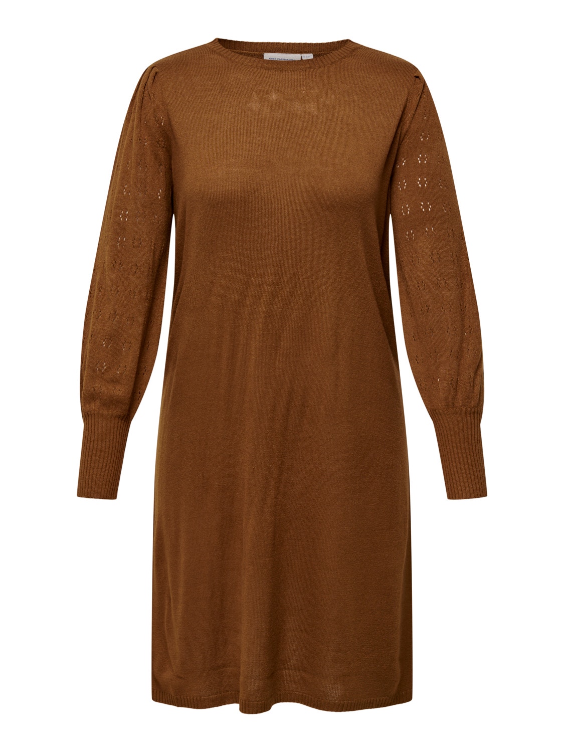 ONLY Curvy mini O-hals strikkjole -Monks Robe - 15303651