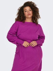 ONLY Curvy mini Knit Dress -Purple Wine - 15303651